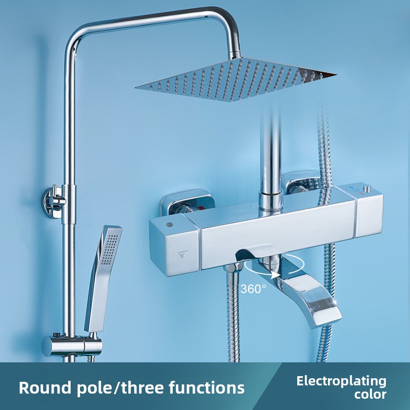 Home Bathroom Shower - Elektroplaterowany zestaw prysznicowy ze stali nierdzewnej