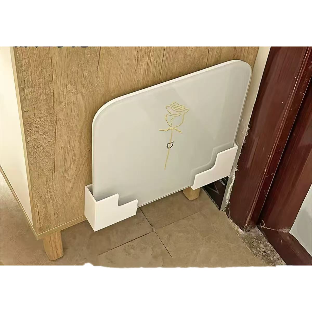 Home Bathroom Scales - 2 szt. Stojak na wagi, czarno-biały