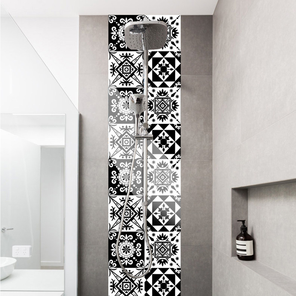 Home Bathroom Tiles - 10 szt. Naklejki ścienne do dekoracji