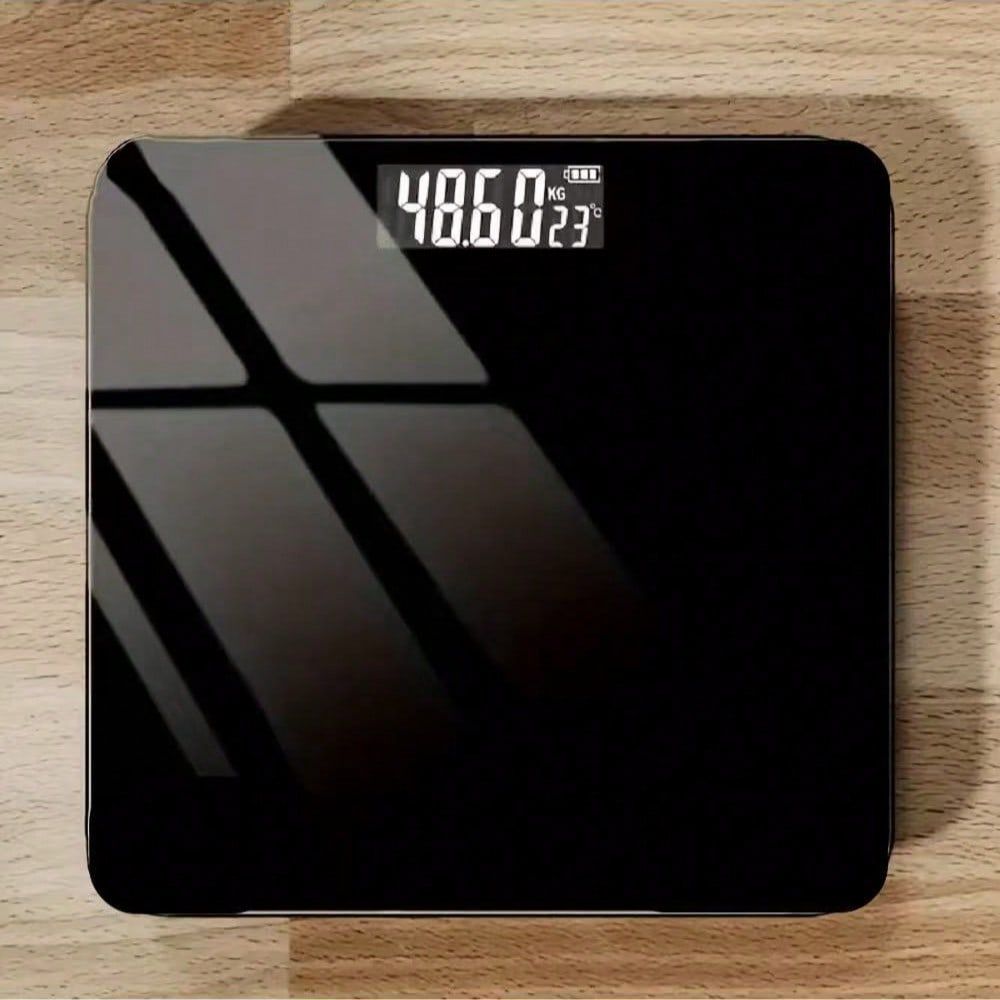 Home Bathroom Scales - Cyfrowa waga łazienkowa PC, szklana platforma,