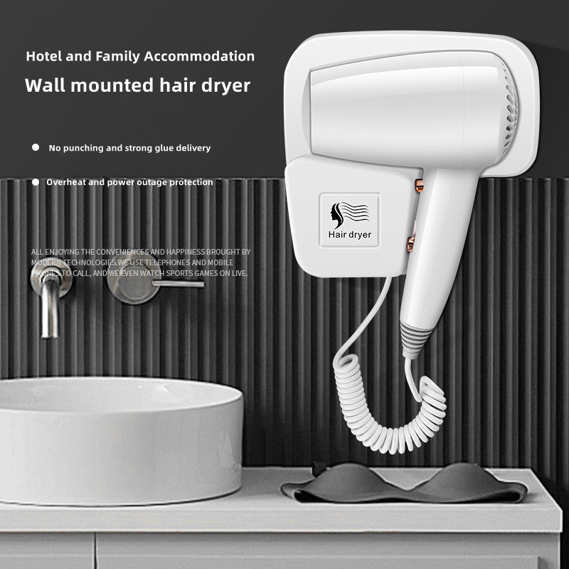 Home Depot Bathroom Vanities - Nieperforowany suszarka ścienna do włosów o
