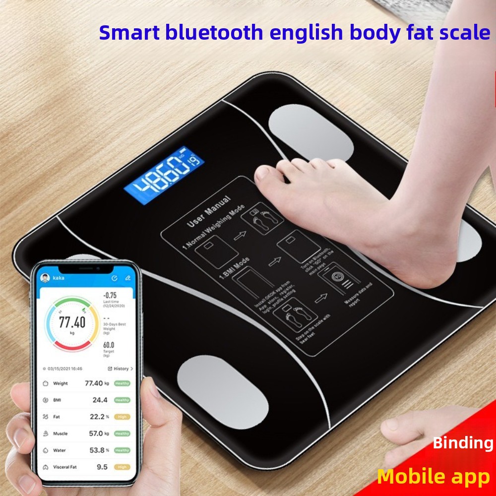 Home Bathroom Scales - Akumulatorowa inteligentna elektronika do ważenia ciała