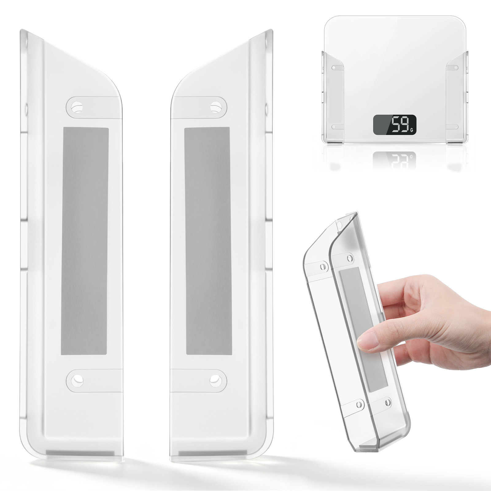 Home Bathroom Scales - 1 para uchwytów na wagi montowanych