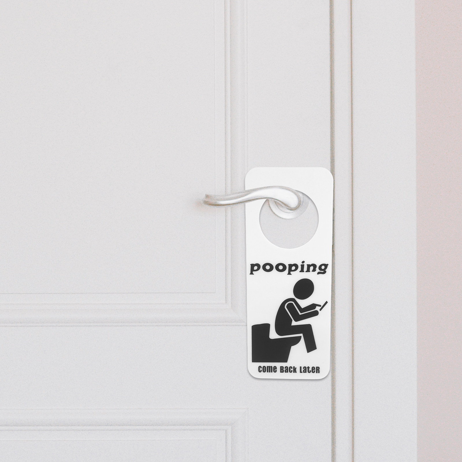Home Bathroom Occupied Sign - Zawieszka na drzwi łazienki, znaki do