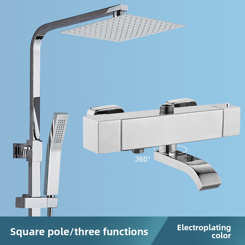 Elektroplaterowany zestaw prys – Home Bathroom Shower recenzja i cena