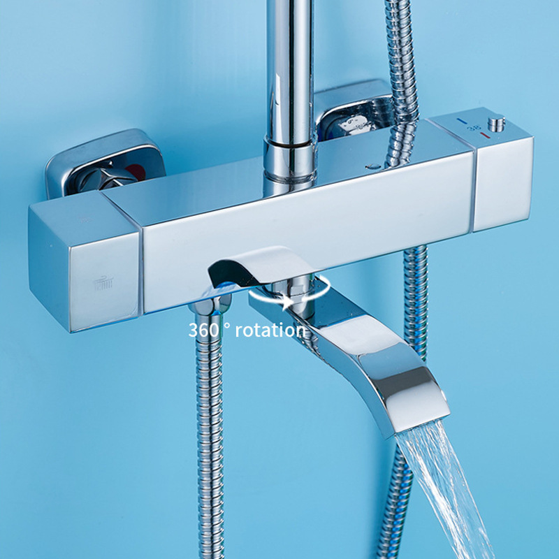 Elektroplaterowany zestaw prys – Home Bathroom Shower recenzja i cena