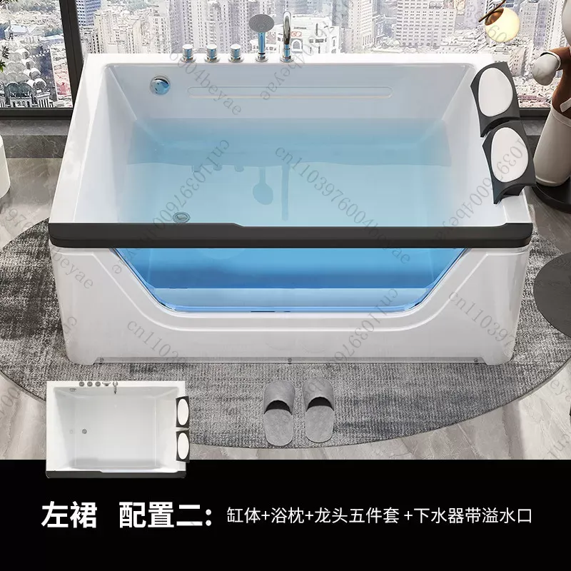 Akrylowa wanna z hydromasażem  – Home Bathroom Jacuzzi Tub recenzja i cena