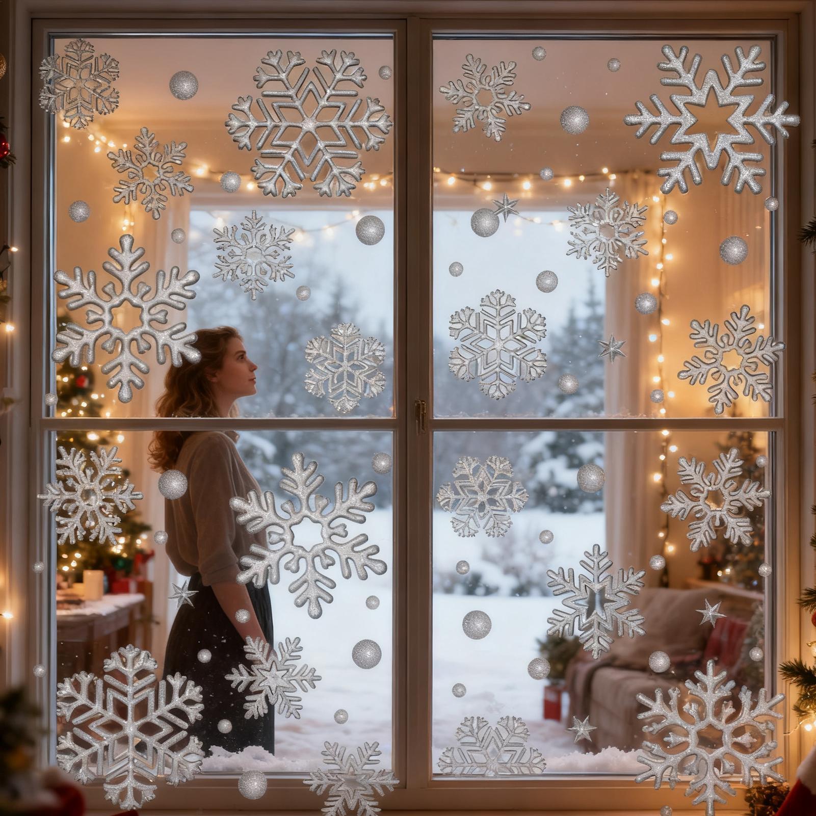 Naklejki świąteczne na okno, e – Home Bathroom Tiles recenzja i cena