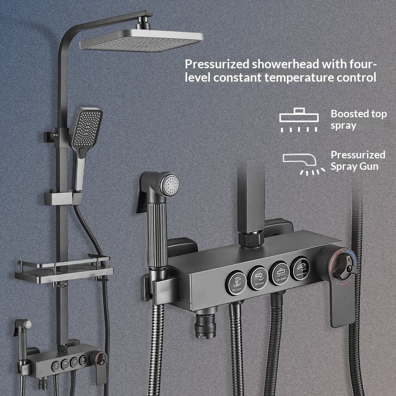 Zestaw prysznicowy ze stali ni – Home Bathroom Shower recenzja i cena