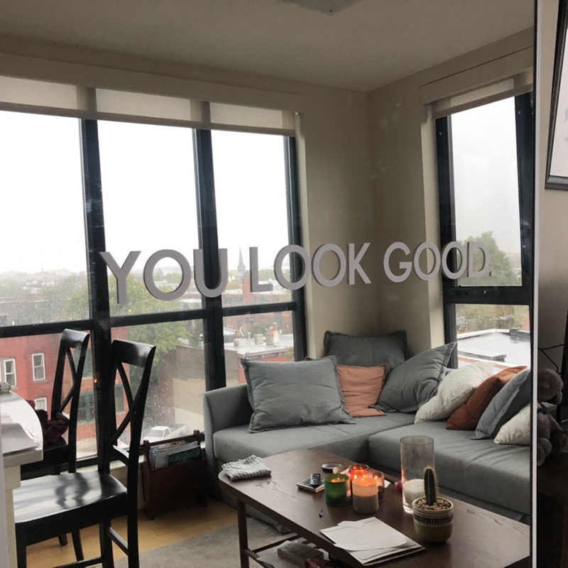 You Look Good Mirror Naklejka  – Home Bathroom Tiles recenzja i cena